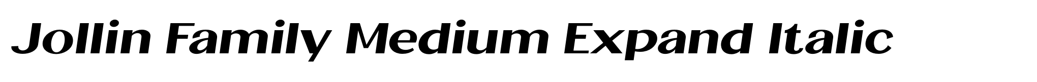 Jollin Family Medium Expand Italic image